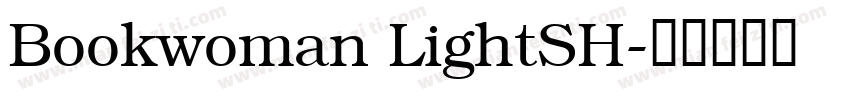 Bookwoman LightSH字体转换